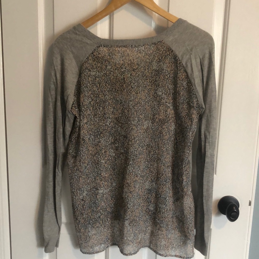 BCBG sweater with crepe back